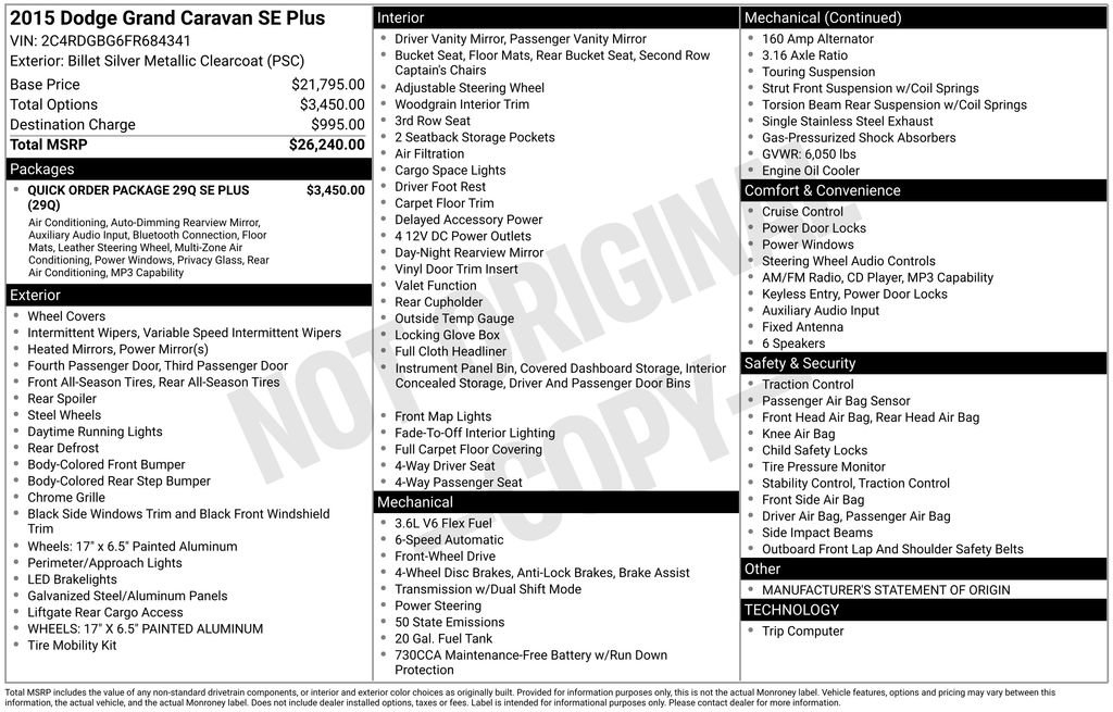 Used 2015 Dodge Grand Caravan SE FWD image 37