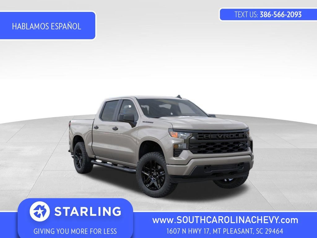 New 2026 Chevrolet Silverado 1500 Custom w/ Turbomax Blackout Package