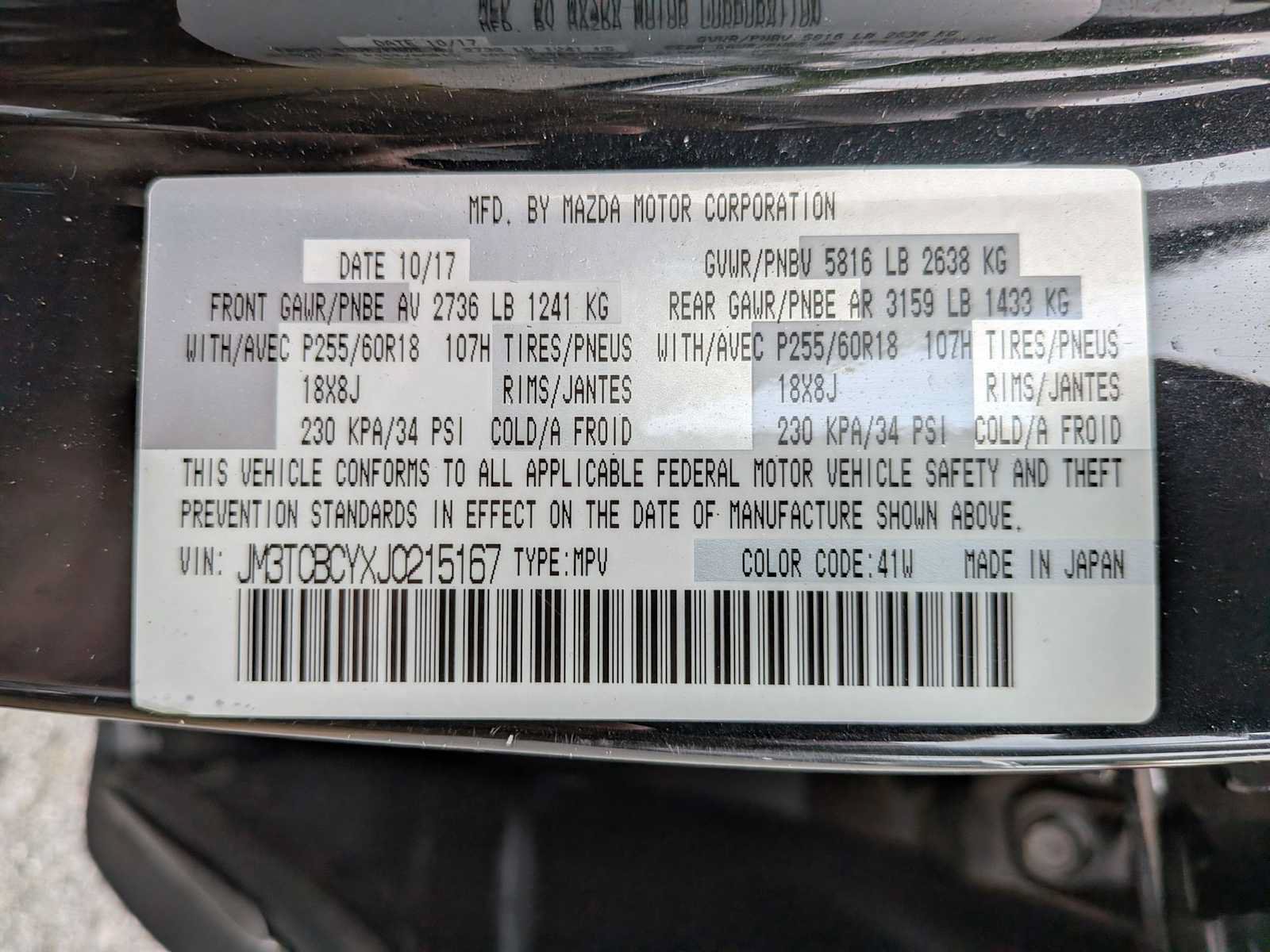 Used 2018 MAZDA CX-9 Touring AWD/4WD image 36