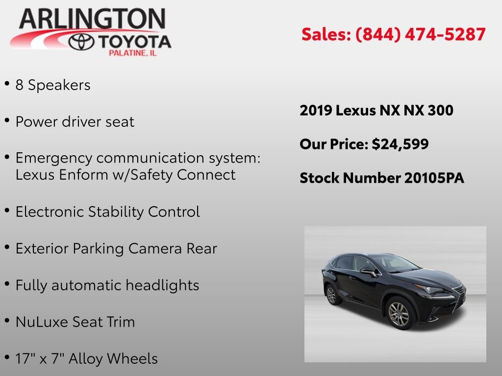 Used 2019 Lexus NX 300 AWD image 2