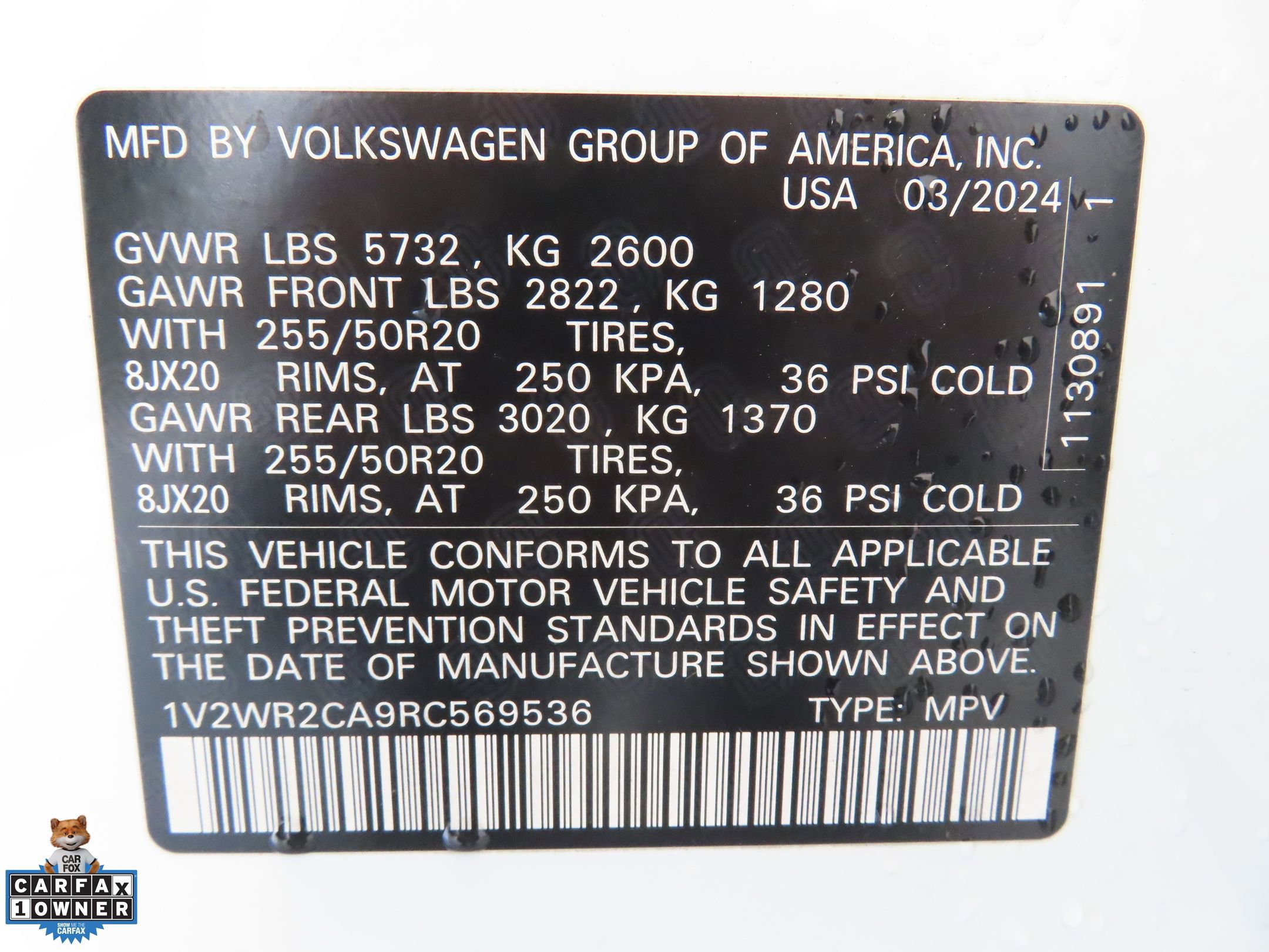 Used 2024 Volkswagen Atlas SE w/ Black Wheel Package FWD image 28