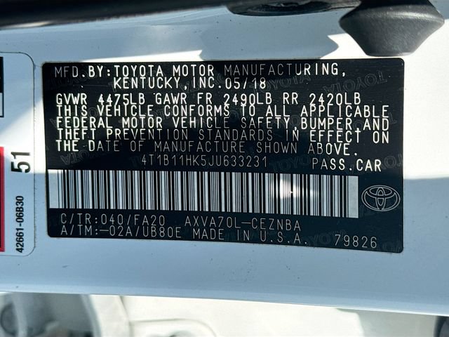 Used 2018 Toyota Camry LE FWD image 35