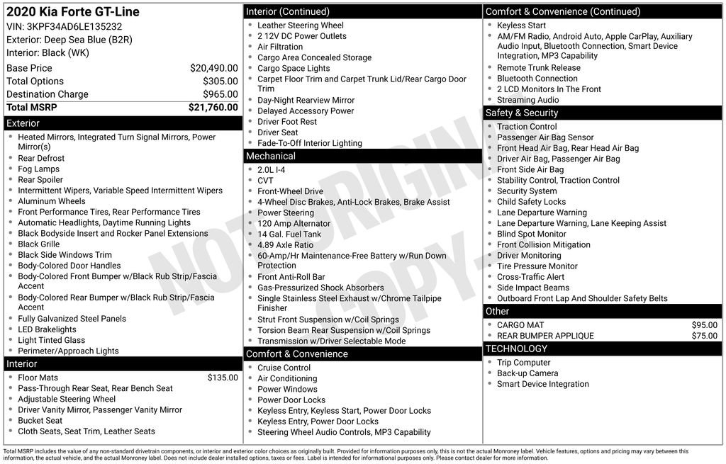 Used 2020 Kia Forte GT-Line image 2