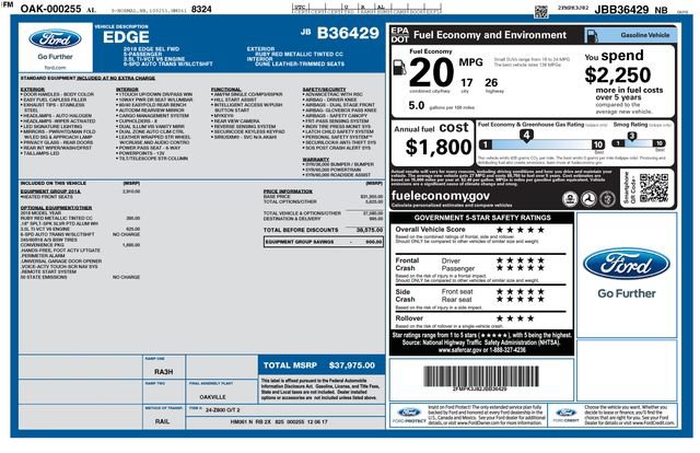 Used 2018 Ford Edge SEL w/ Equipment Group 201A FWD image 18