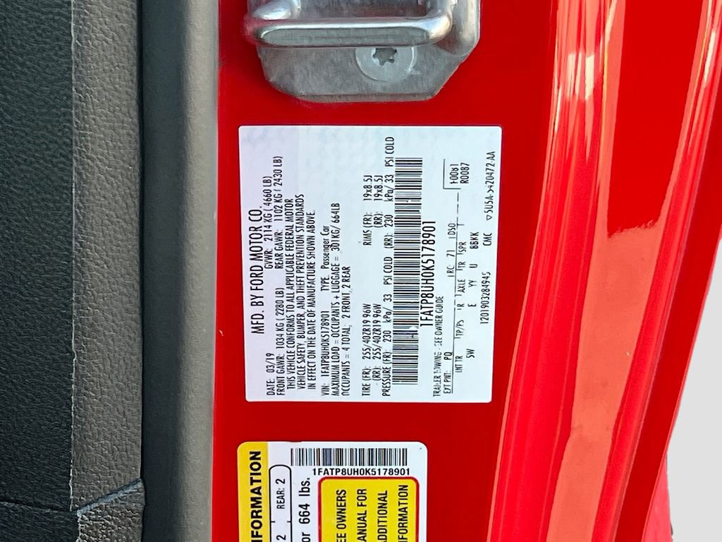 Used 2019 Ford Mustang Premium w/ Equipment Group 201A RWD image 30