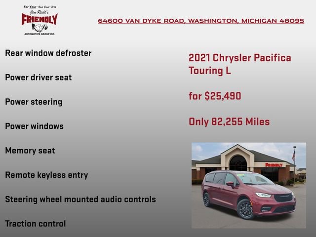 Used 2021 Chrysler Pacifica Touring-L w/ S Appearance Package image 20