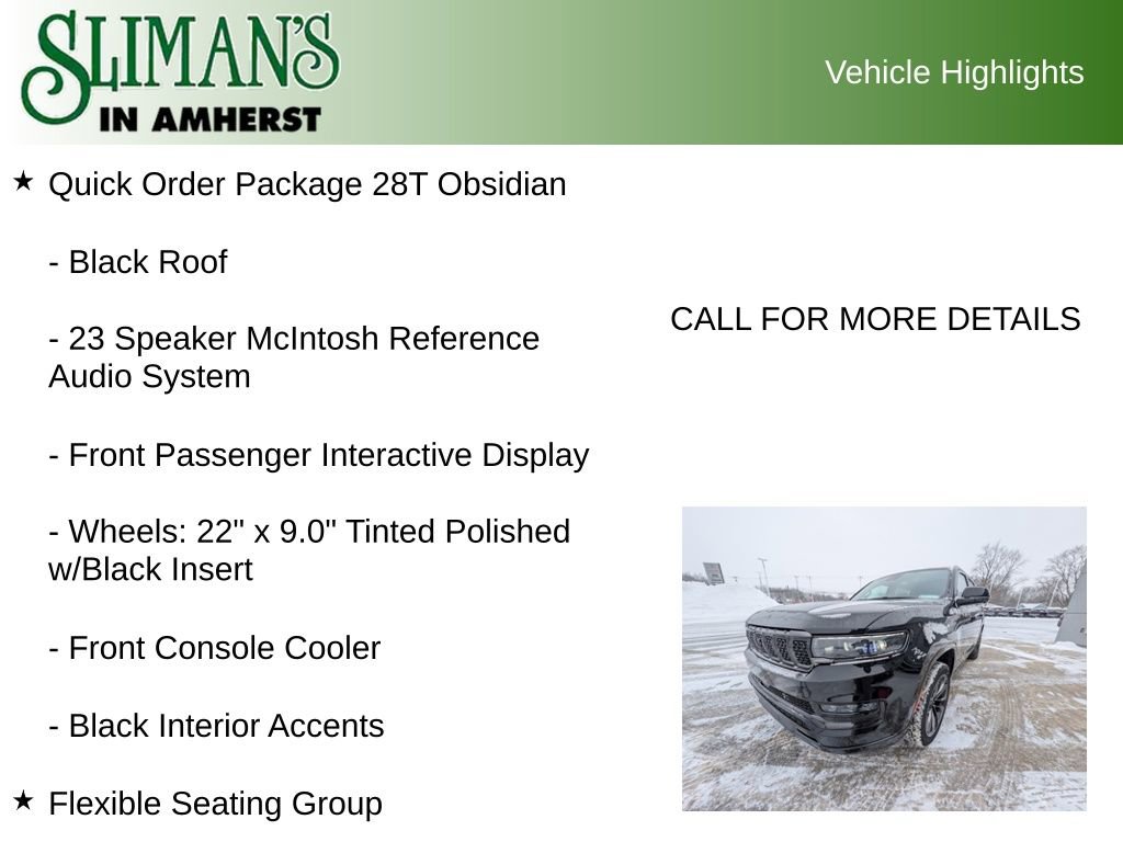 Used 2024 Jeep Grand Wagoneer L Series II w/ Quick Order Packagew 28T image 14