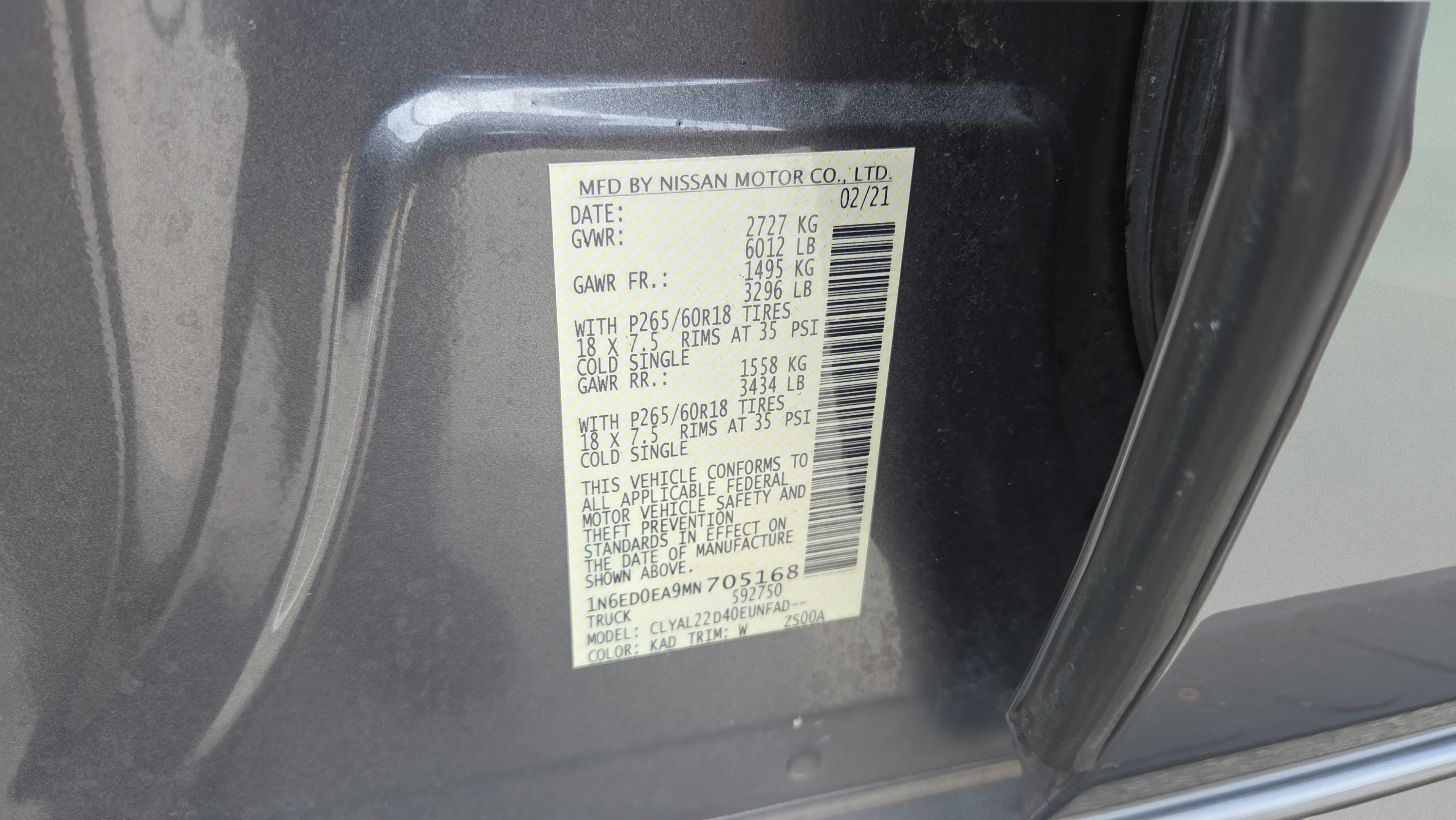 Used 2021 Nissan Frontier SV w/ Midnight Edition Floor Mats RWD image 21