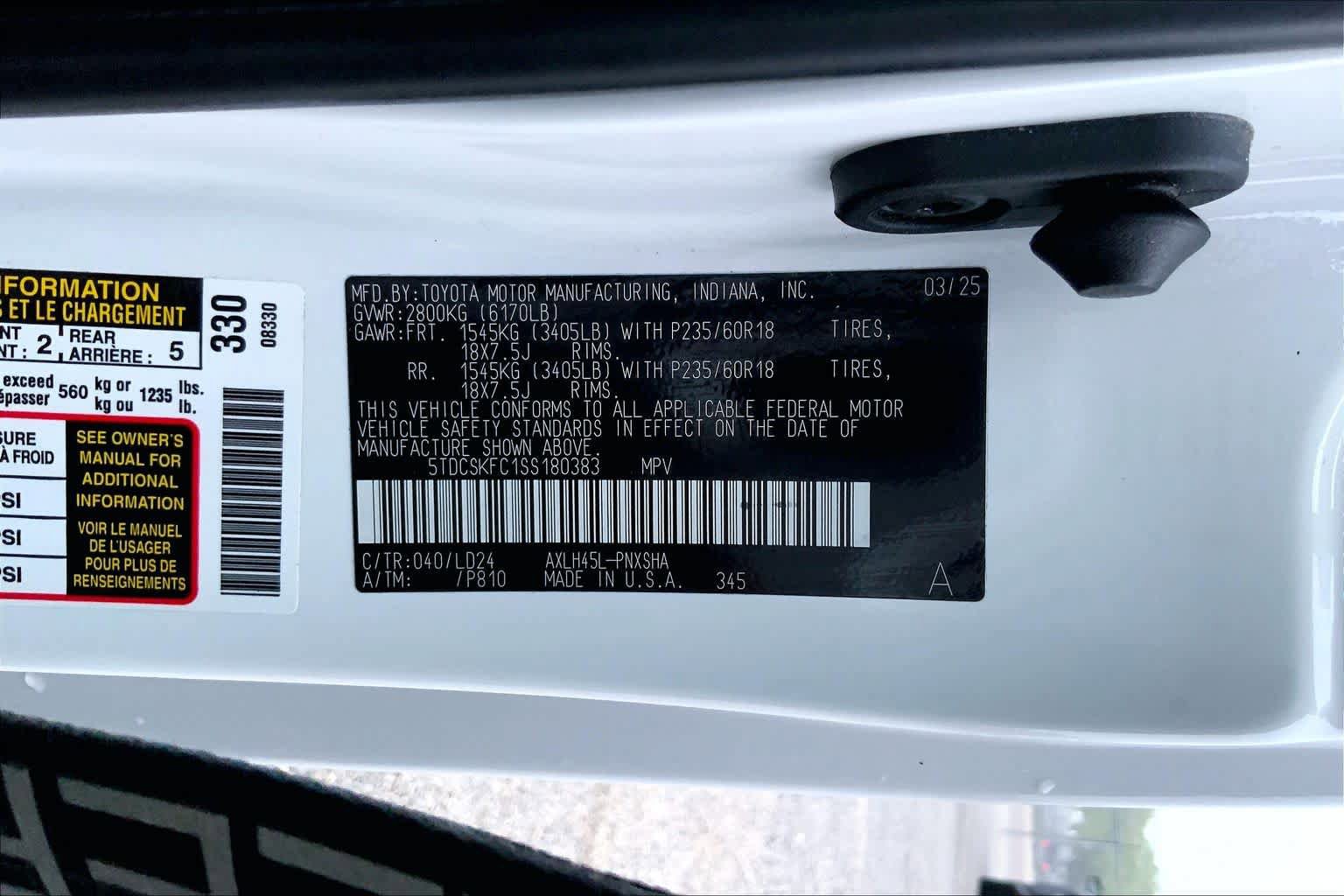 Used 2025 Toyota Sienna XSE w/ XSE Premium Package AWD/4WD image 36