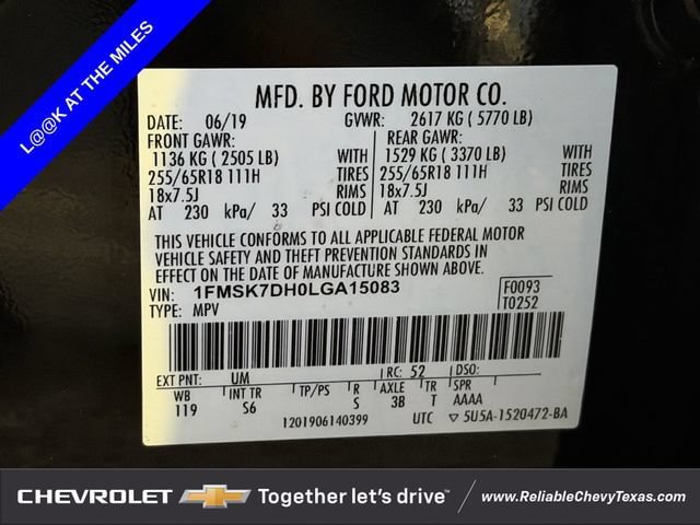 Used 2020 Ford Explorer XLT w/ Equipment Group 202A RWD image 38