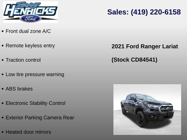 Used 2021 Ford Ranger Lariat w/ Trailer Tow Package AWD/4WD image 23