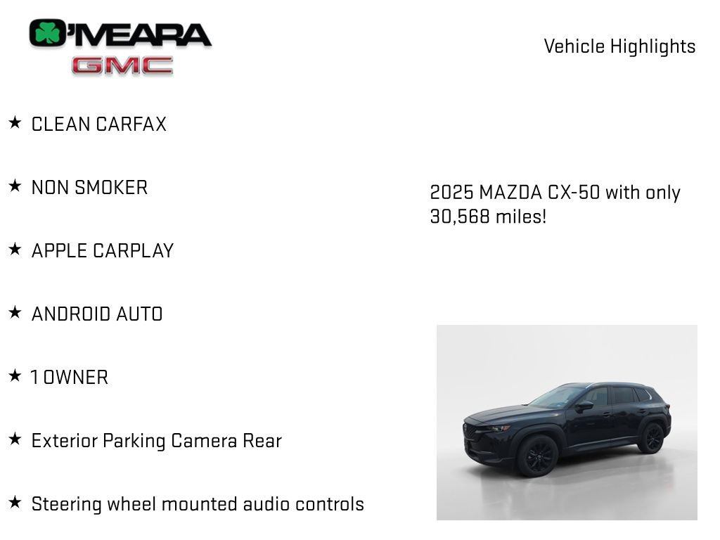 Used 2025 MAZDA CX-50 AWD 2.5 S w/ Preferred Package image 7
