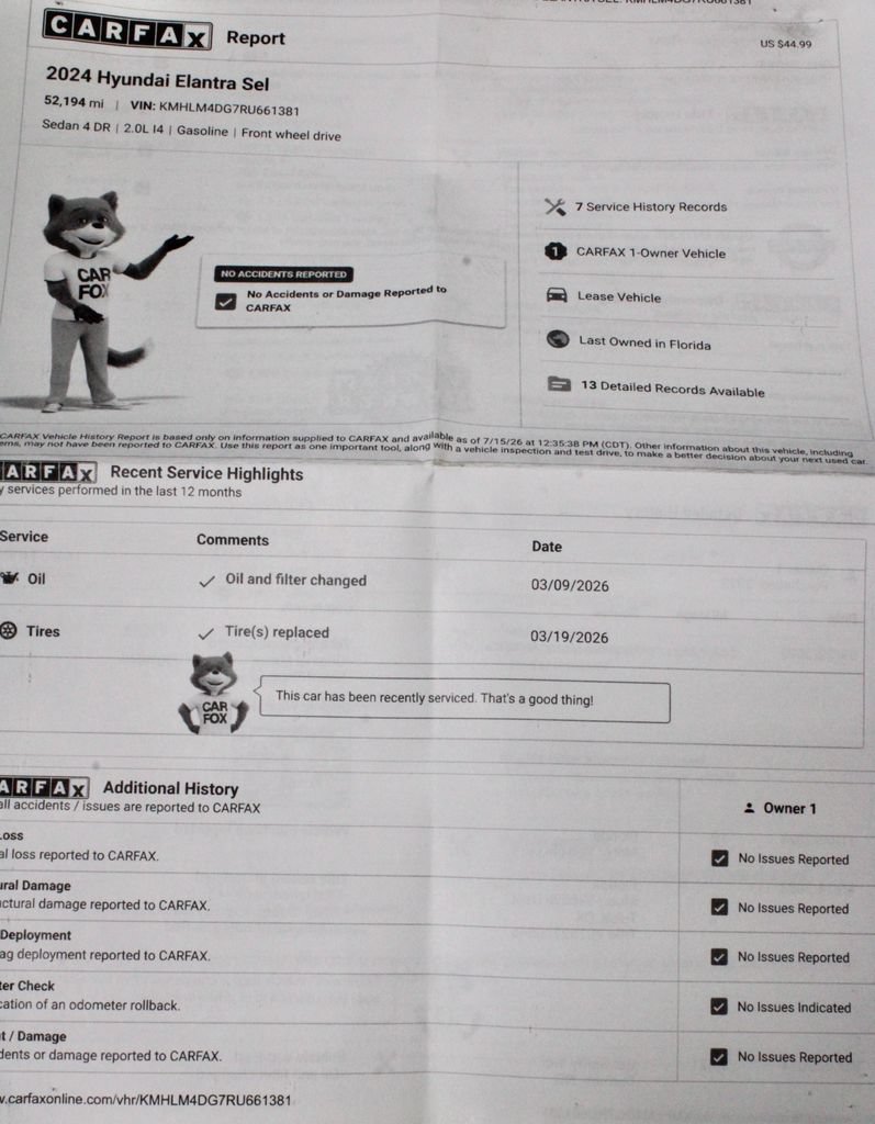 Certified 2024 Hyundai Elantra SEL FWD image 6