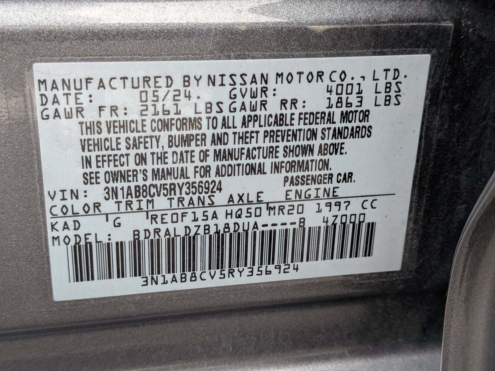 Used 2024 Nissan Sentra SV FWD image 39