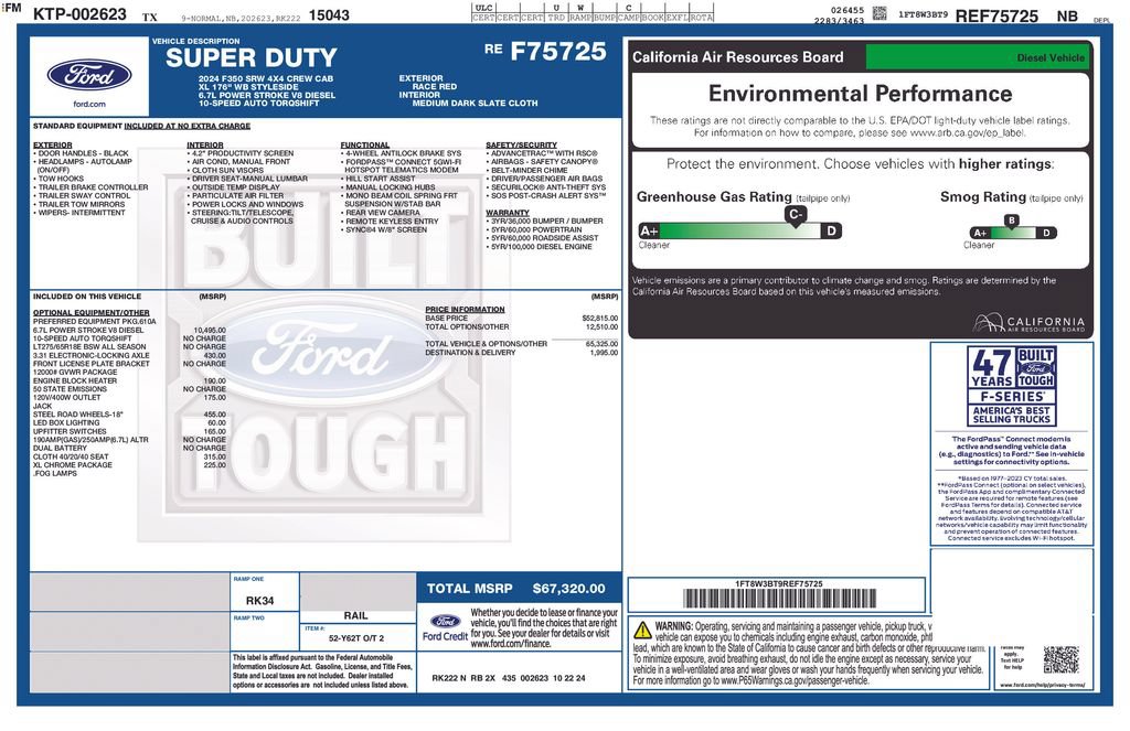 Certified 2024 Ford F350 XL w/ XL Chrome Package AWD/4WD image 34