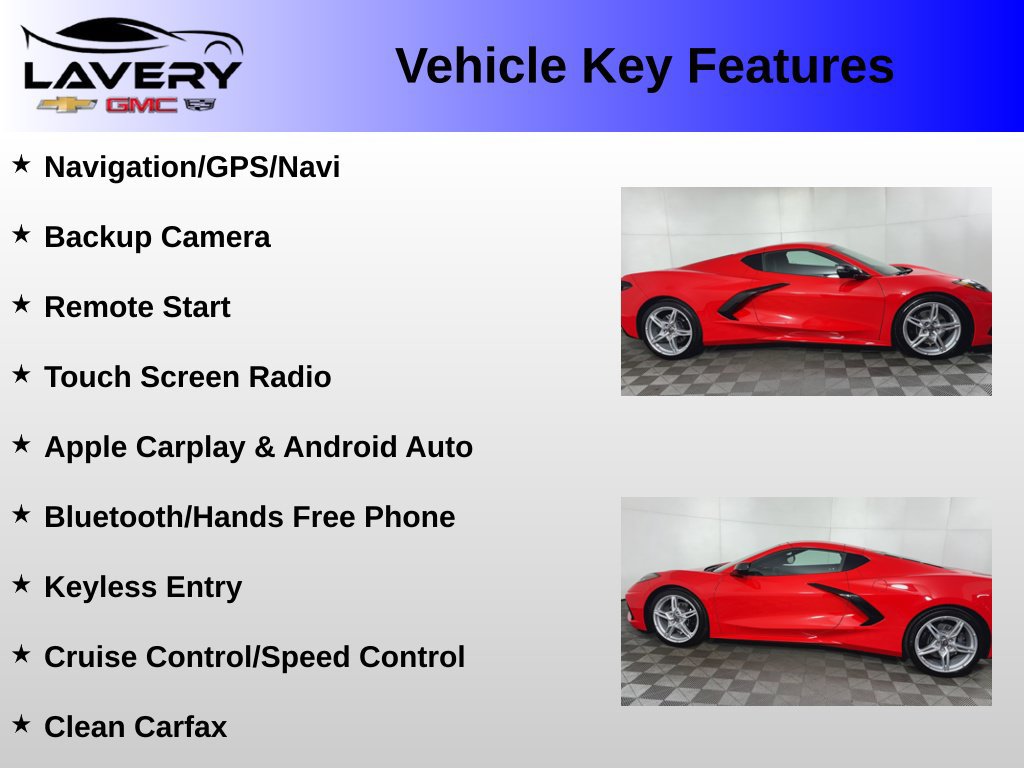 Used 2021 Chevrolet Corvette Stingray Coupe w/ Battery Protection Package RWD image 2