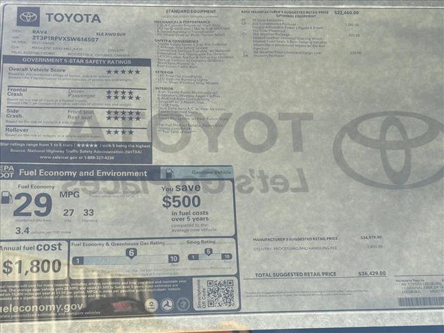 Used 2025 Toyota RAV4 XLE w/ Convenience Package AWD/4WD image 25