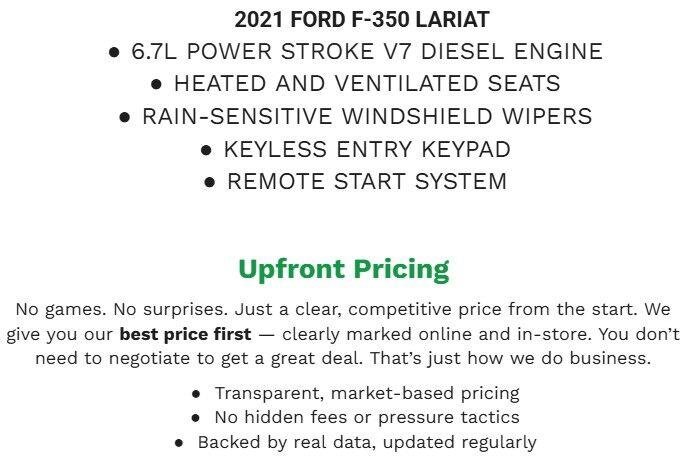 Certified 2021 Ford F350 Lariat AWD/4WD image 2