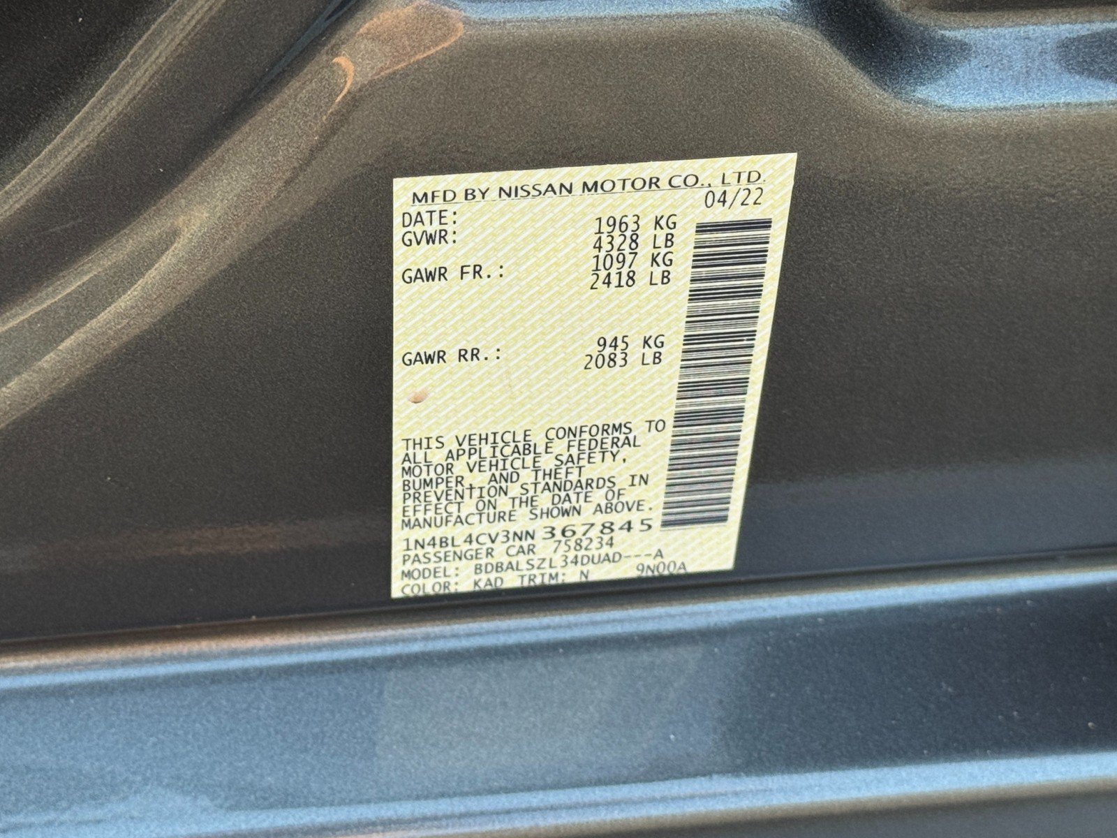 Used 2022 Nissan Altima 2.5 SR w/ Midnight Edition Package FWD image 39