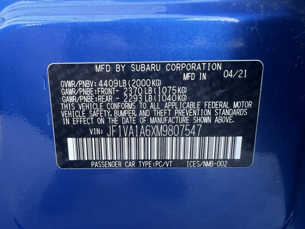 Used 2021 Subaru WRX AWD/4WD image 24