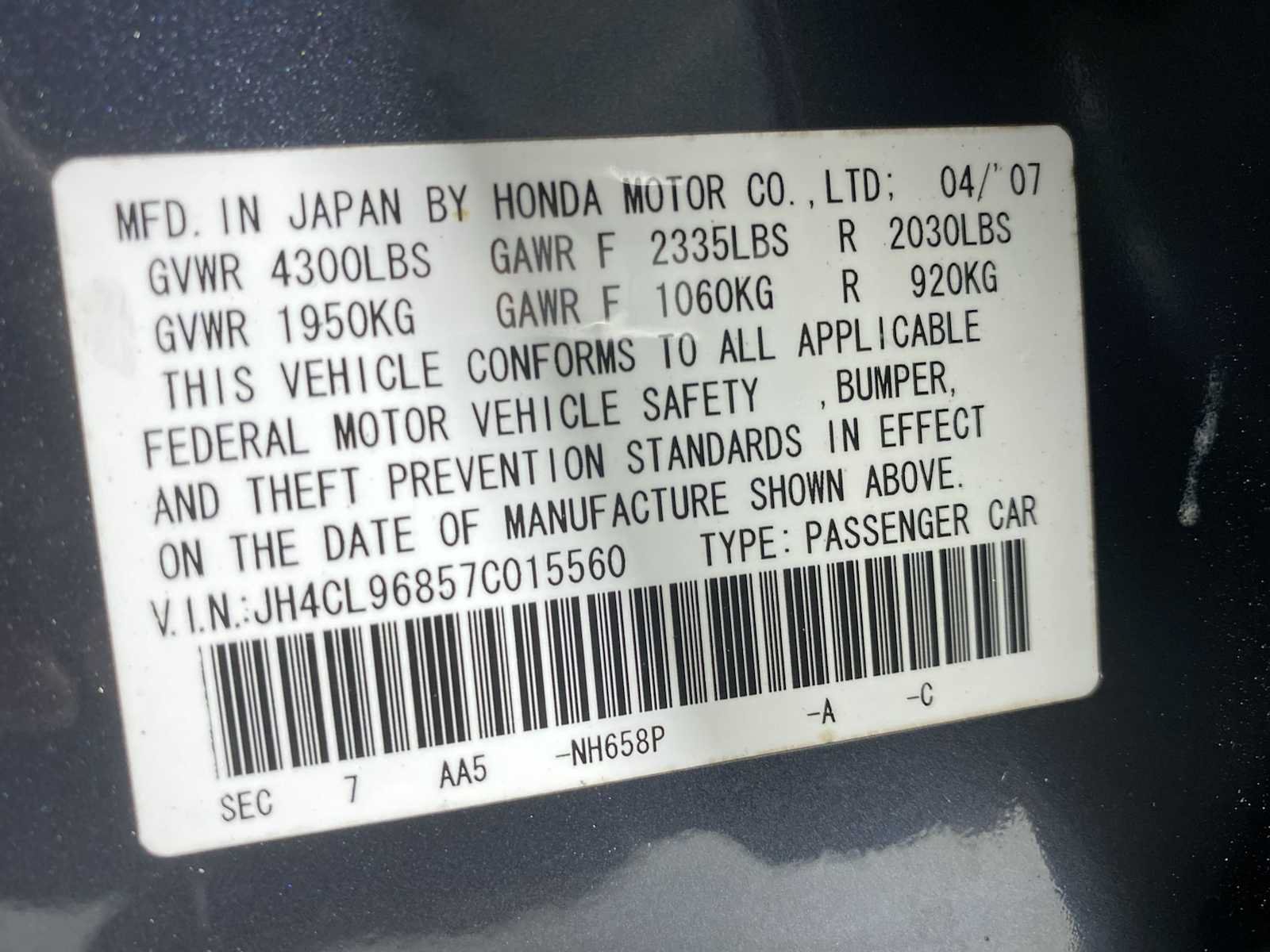 Used 2007 Acura TSX FWD image 21