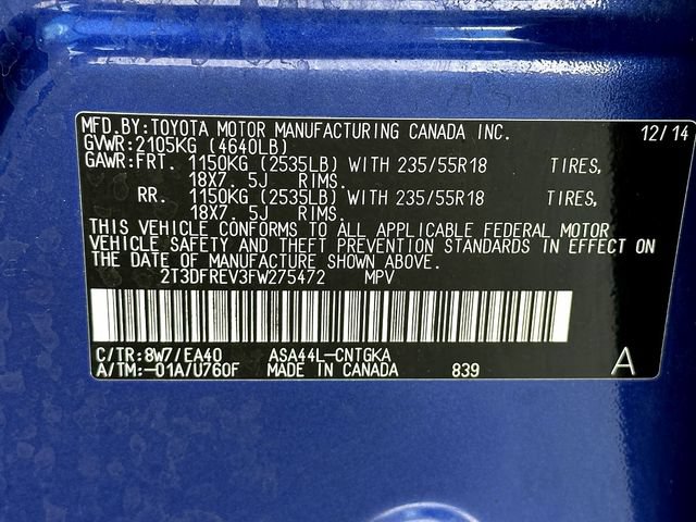 Used 2015 Toyota RAV4 Limited w/ Technology Package AWD/4WD image 33