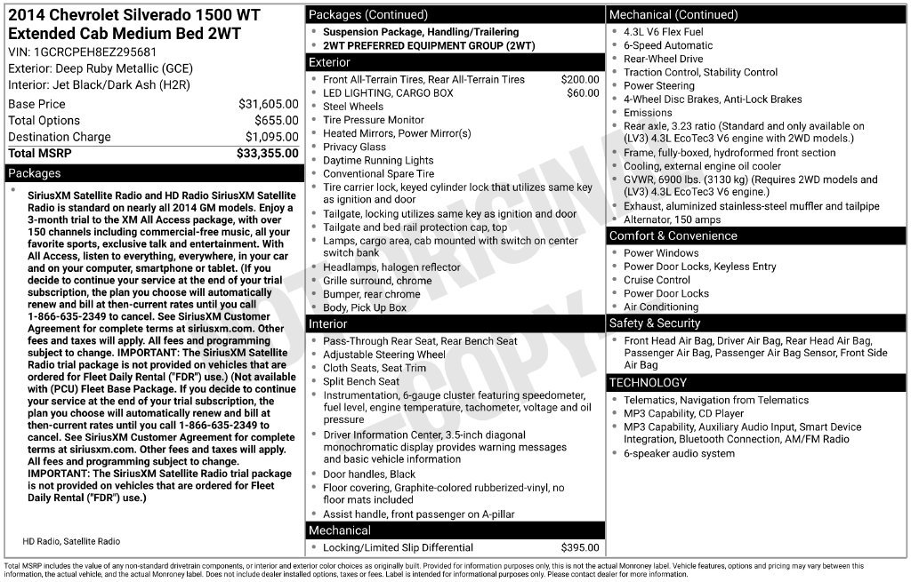 Used 2014 Chevrolet Silverado 1500 W/T RWD image 37