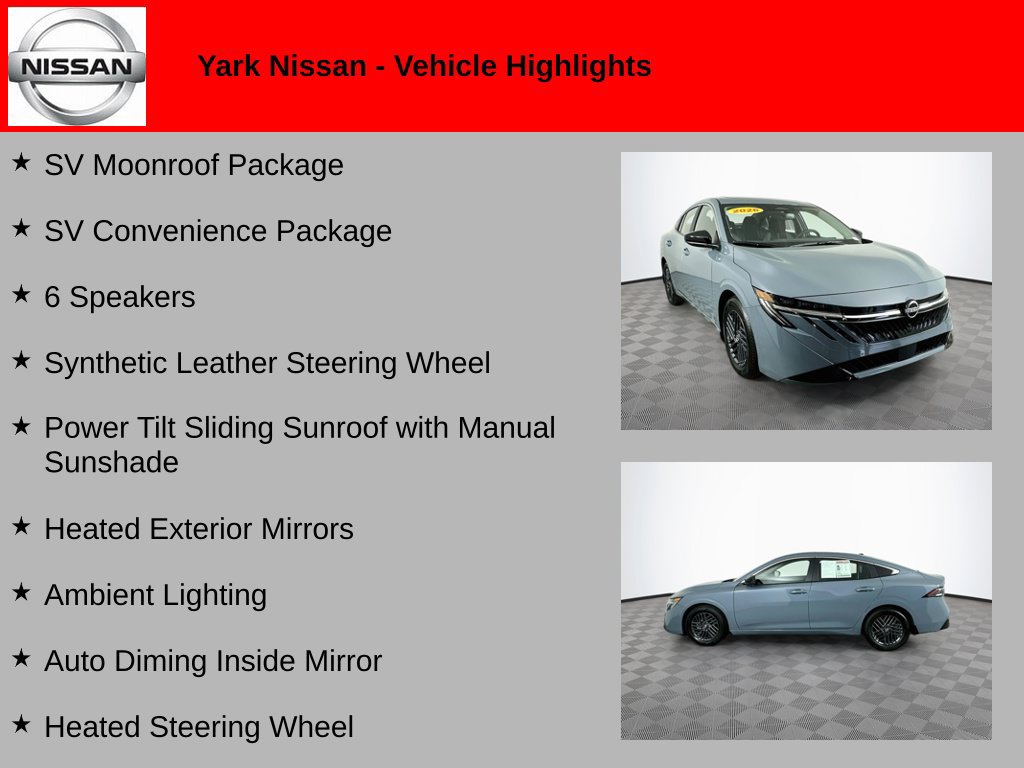 Certified 2026 Nissan Sentra SV w/ SV Convenience Package FWD image 2