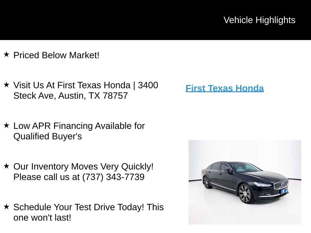 Used 2023 Volvo S90 B6 Plus w/ Protection Package Premier AWD/4WD image 10