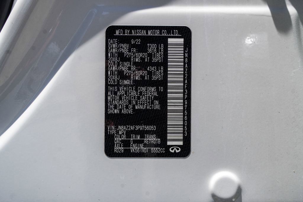 Used 2023 INFINITI QX80 Luxe w/ Cargo Package RWD image 42