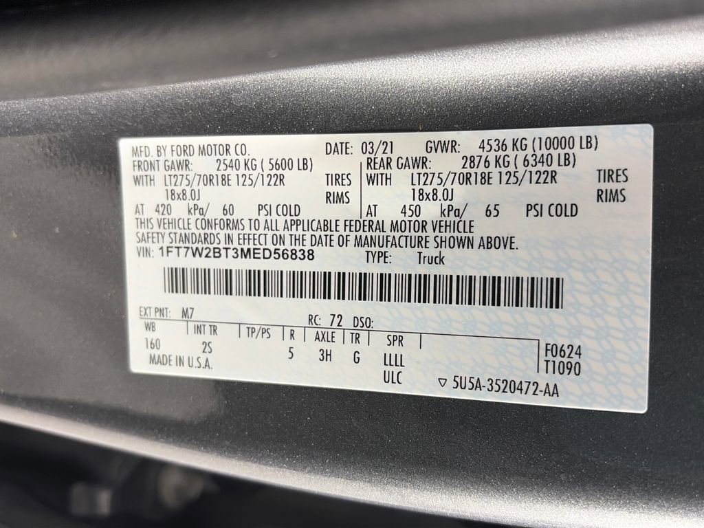 Certified 2021 Ford F250 XLT w/ XLT Value Package AWD/4WD image 9