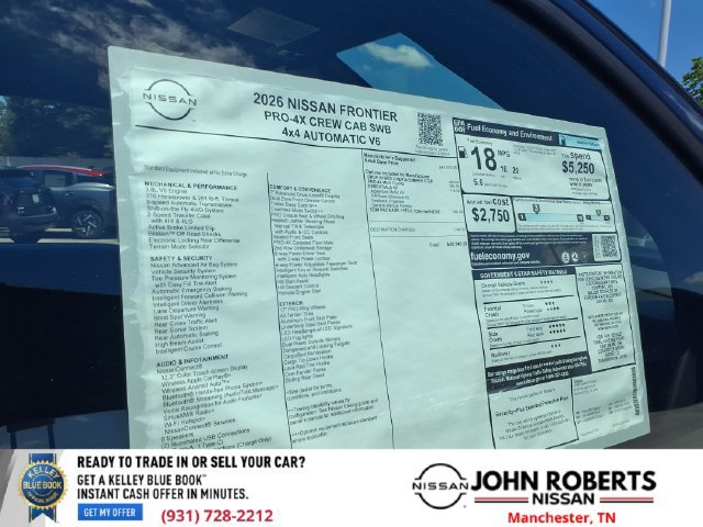 New 2026 Nissan Frontier PRO-4X w/ Tow Package AWD/4WD image 19