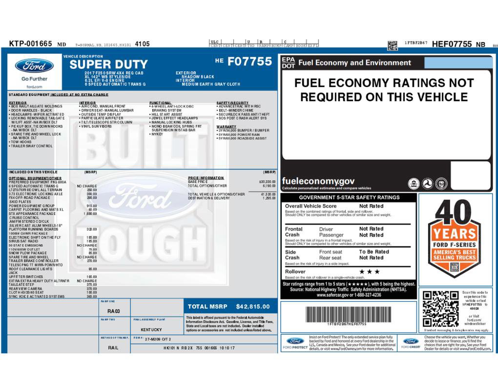Used 2017 Ford F250 XL w/ STX Appearance Package AWD/4WD image 2