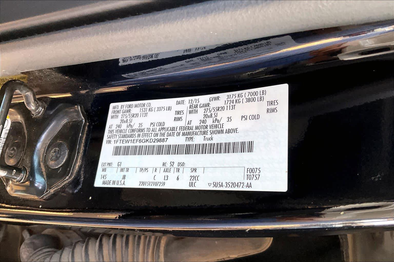 Used 2016 Ford F150 XLT w/ Equipment Group 302A Luxury AWD/4WD image 33