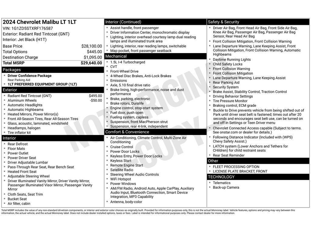 Used 2024 Chevrolet Malibu LT image 29