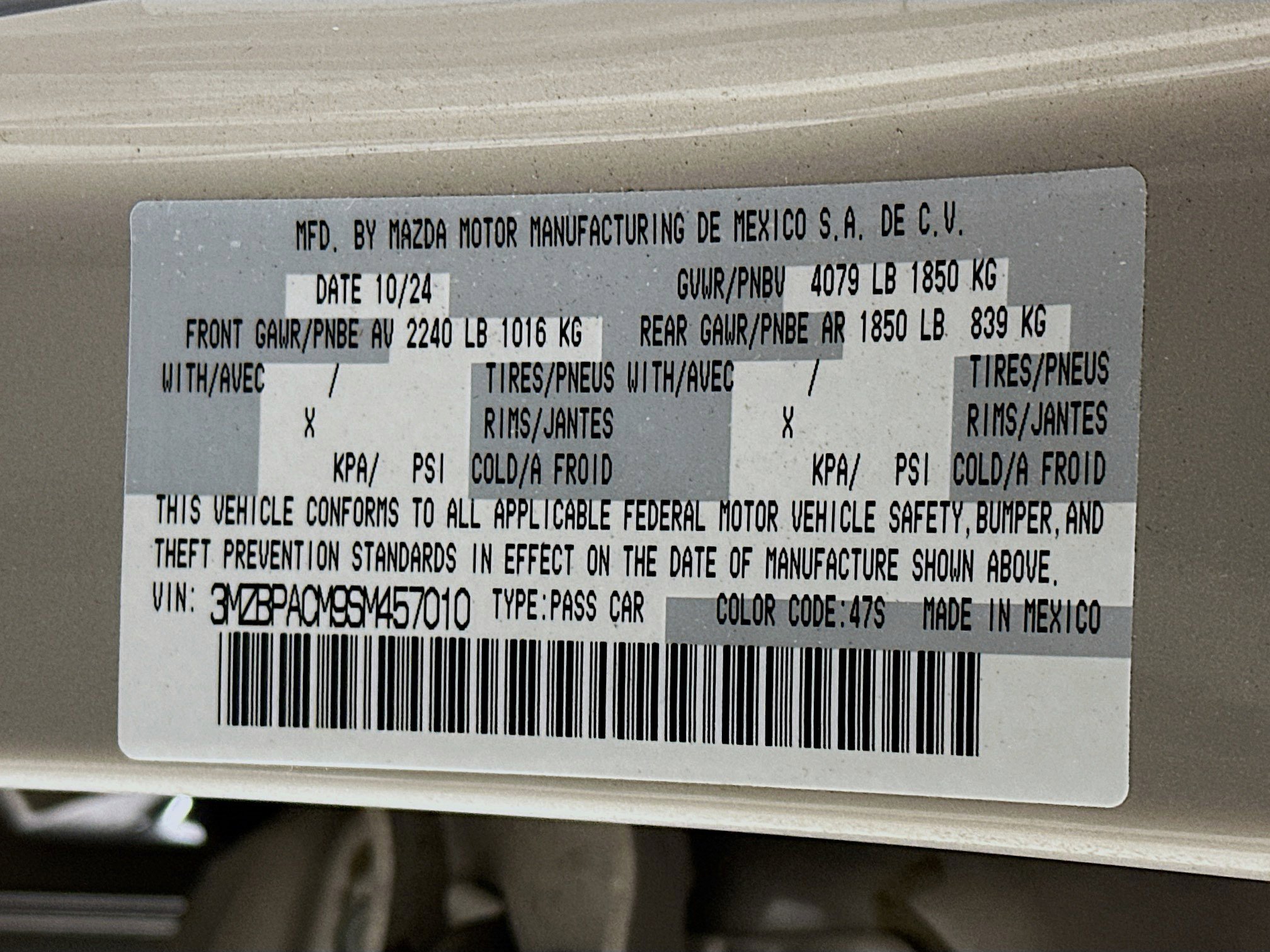 Used 2025 MAZDA MAZDA3 s image 12