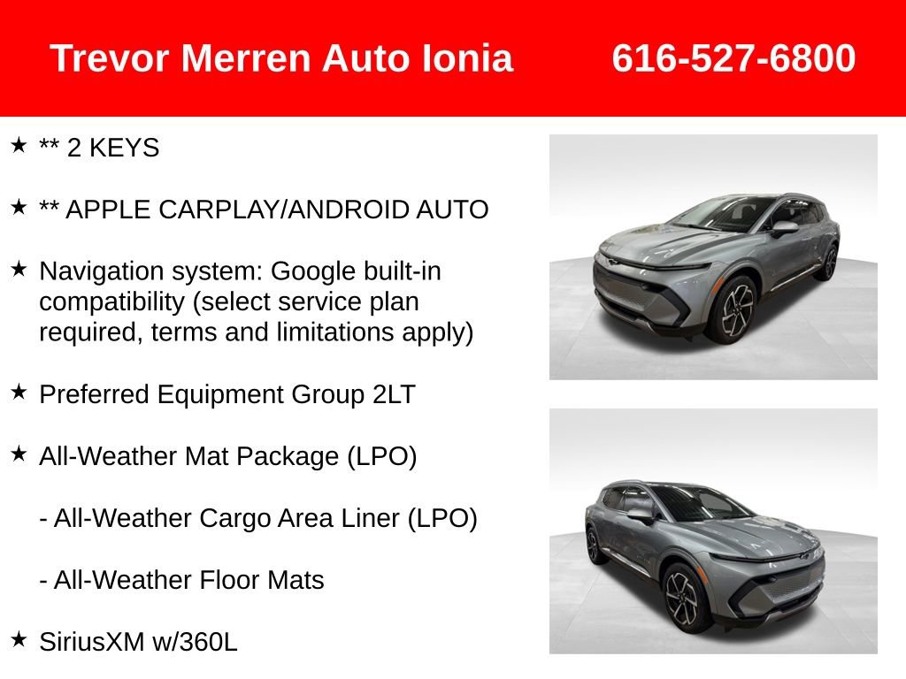 Used 2024 Chevrolet Equinox EV LT w/ LPO, All-Weather Mat Package image 19