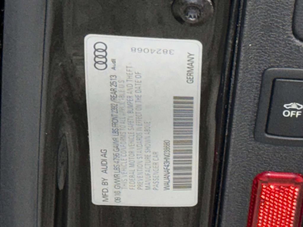 Used 2017 Audi A4 2.0T Premium w/ Convenience Package AWD/4WD image 33