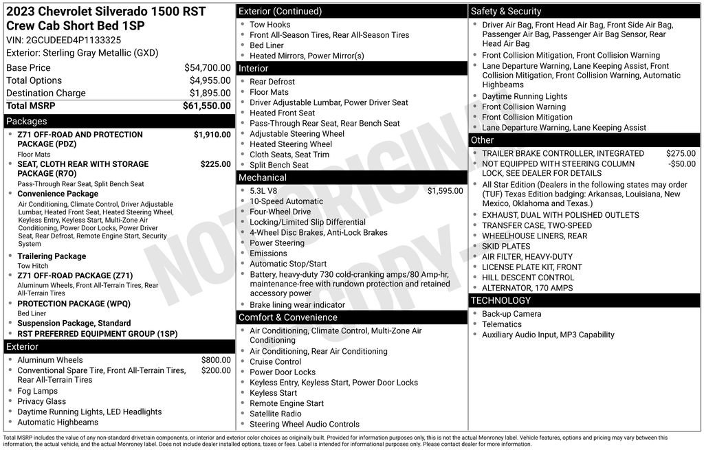 Certified 2023 Chevrolet Silverado 1500 RST AWD/4WD image 2