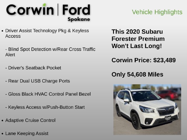 Used 2020 Subaru Forester Premium w/ Popular Package #1 AWD/4WD image 6