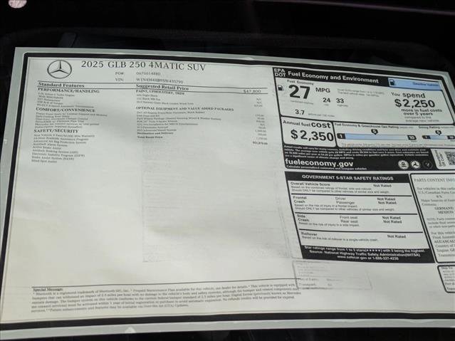 New 2025 Mercedes-Benz GLB 250 4MATIC image 19