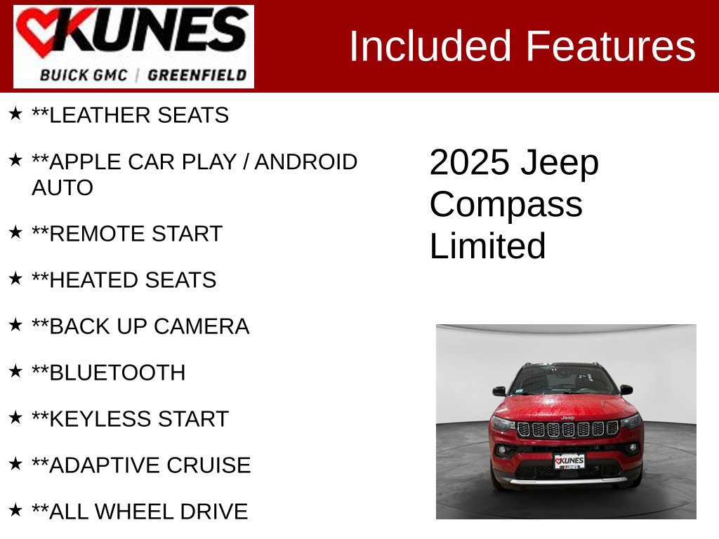 Used 2025 Jeep Compass Limited AWD/4WD image 2