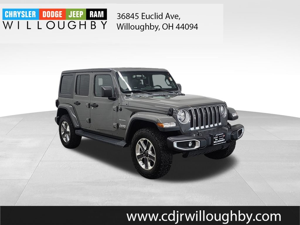 Used 2020 Jeep Wrangler Unlimited Sahara w/ Uconnect 4C Nav & Sound Group AWD/4WD image 3