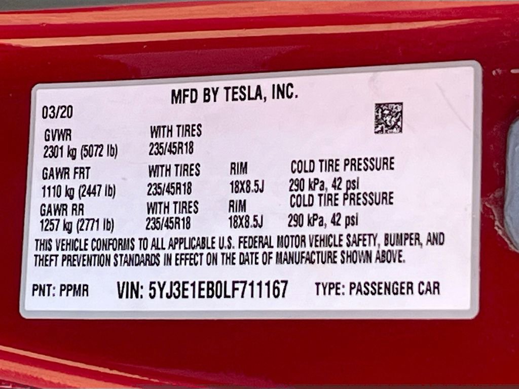 Used 2020 Tesla Model 3 Long Range AWD/4WD image 31