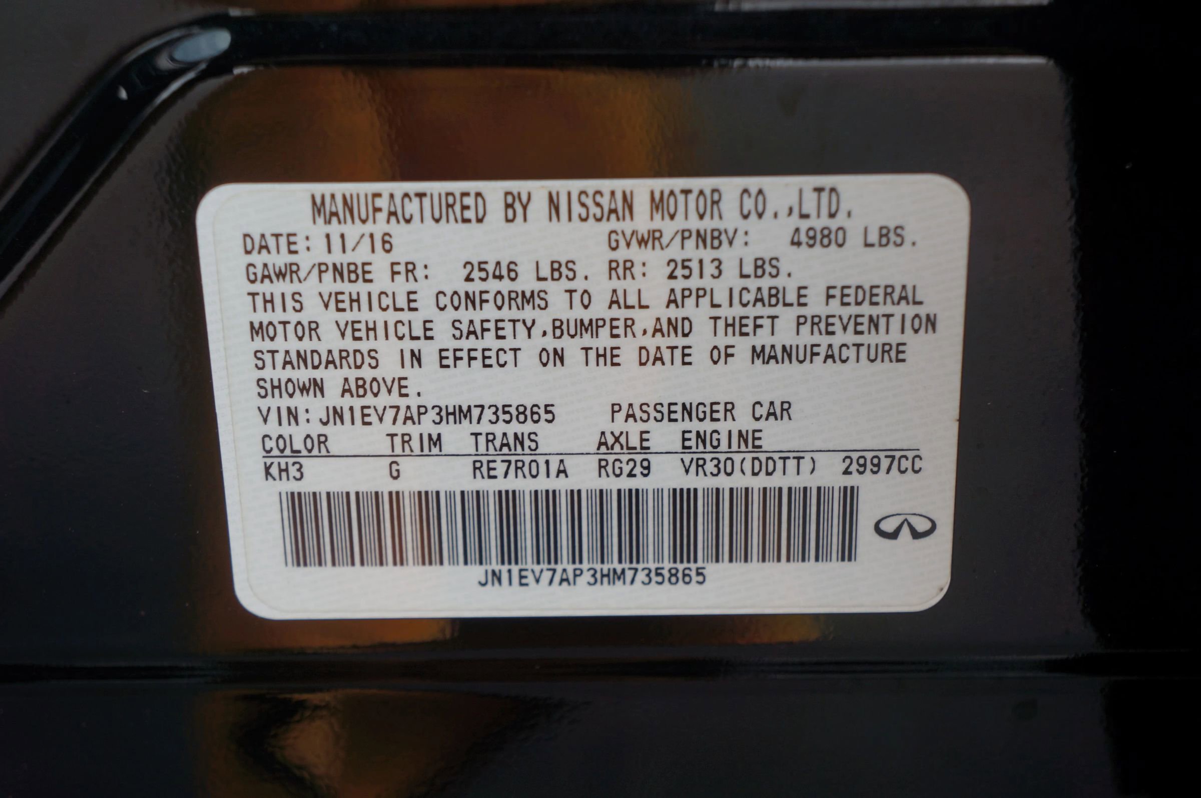 Used 2017 INFINITI Q50 3.0t Premium image 39