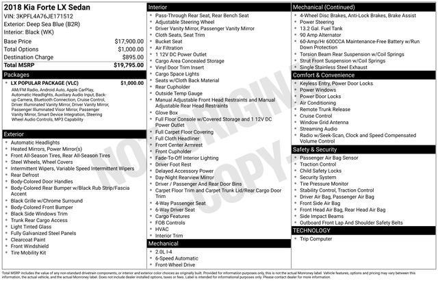 Used 2018 Kia Forte LX w/ LX Popular Package image 15
