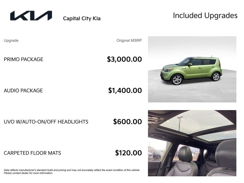 Used 2015 Kia Soul + w/ Primo Package FWD image 4