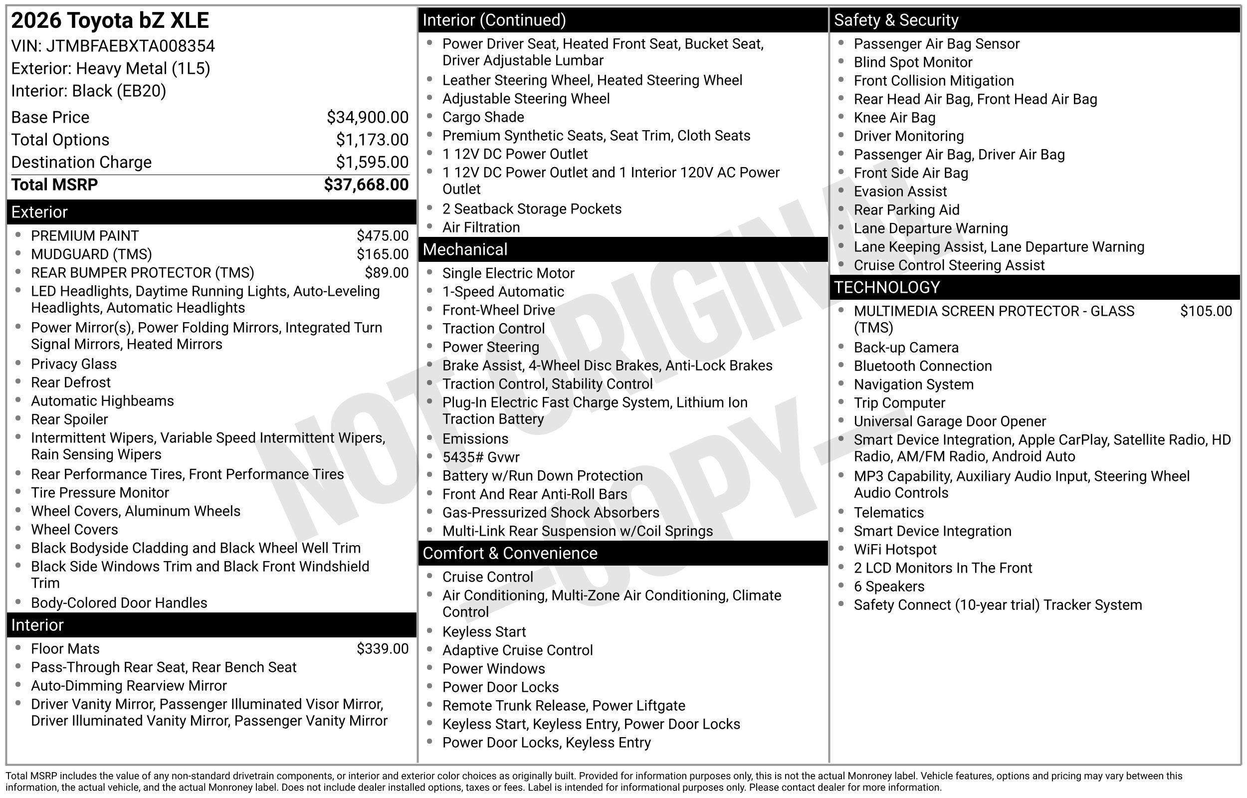 Used 2026 Toyota bZ FWD image 2