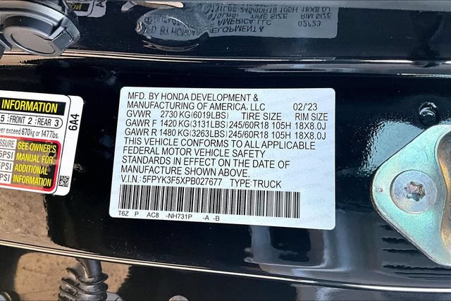 Used 2023 Honda Ridgeline RTL image 19