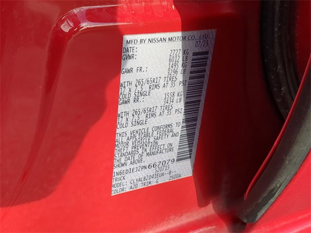 Used 2023 Nissan Frontier SV image 36